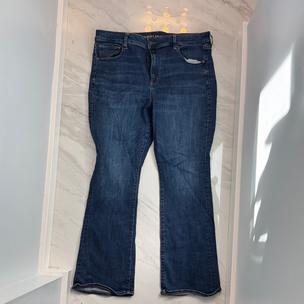 American Eagle Outfitters Dark Blue Flare Jeans